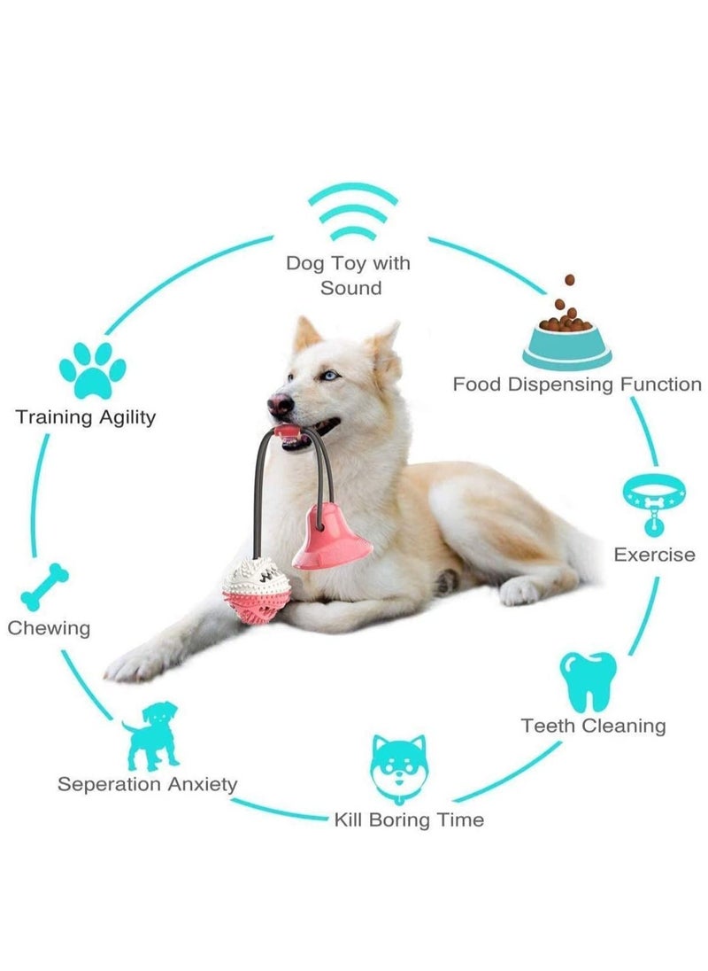 Y&D - Multifunction Molar Bite Toy Durable Dog Tug Rope Ball Chew Toys with Suction Cup - Image 1