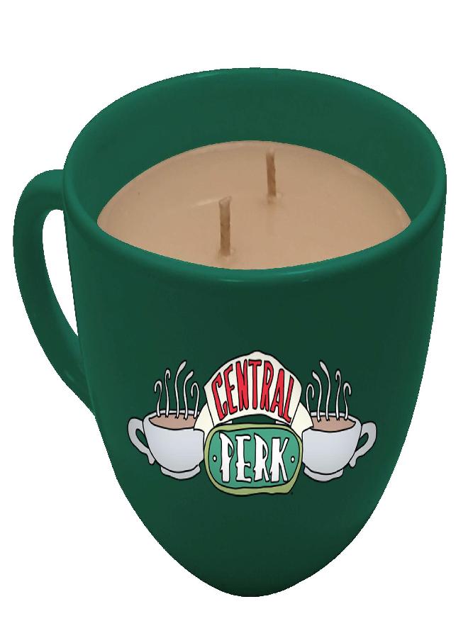 Insight Editions Friends Candle in Central Perk Coffee Mug, Coffee Scented - Natural Soy & Coco Wax - Officially Licensed Friends Merchandise Decor - Great Gift for Adults &Teens - 8 oz - Image 1