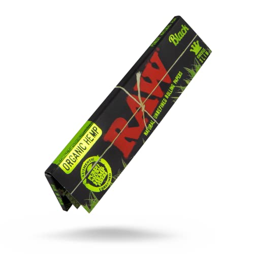 OutonTrip RAW BLACK ORGANIC Rolling Paper King Size Slim - Pack of 3 - Image 2