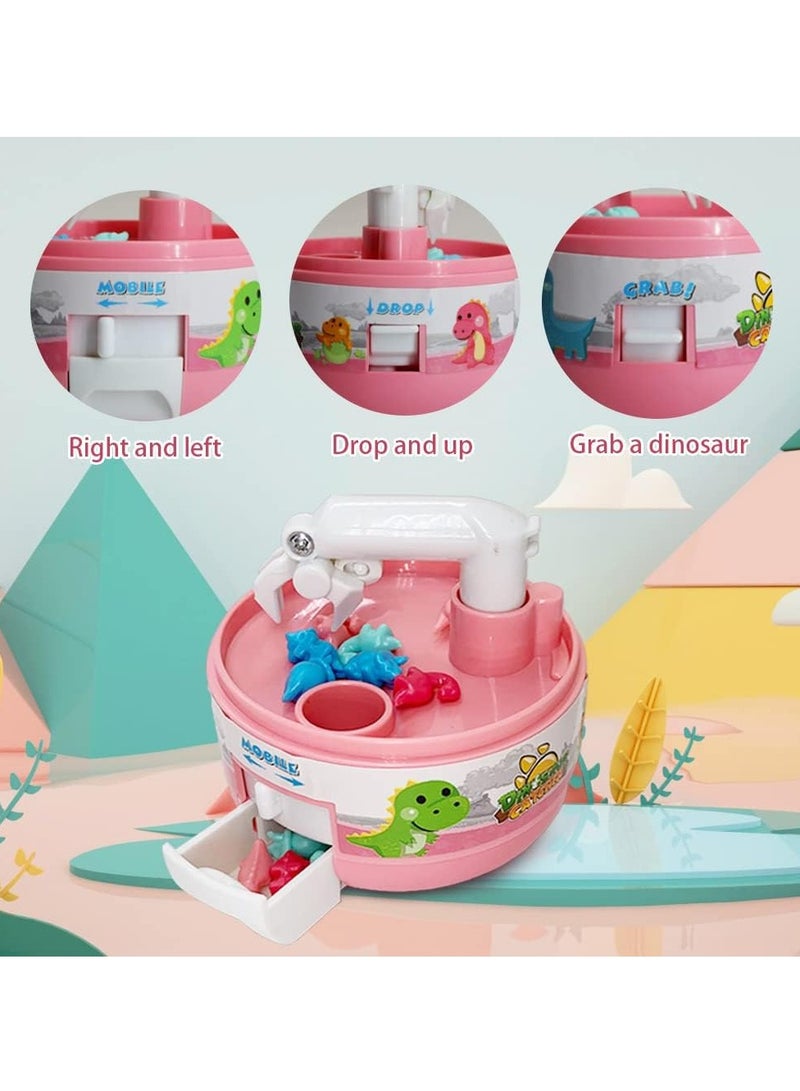 New Scratching Machine Dinosaur Egg Toy Small Dinosaur Colorful Transparent Cover Children'S Educational Toys, Including 8 Small Dinosaurs With Random Colors (Pink Dinosaur Scratching Machine) - Image 3