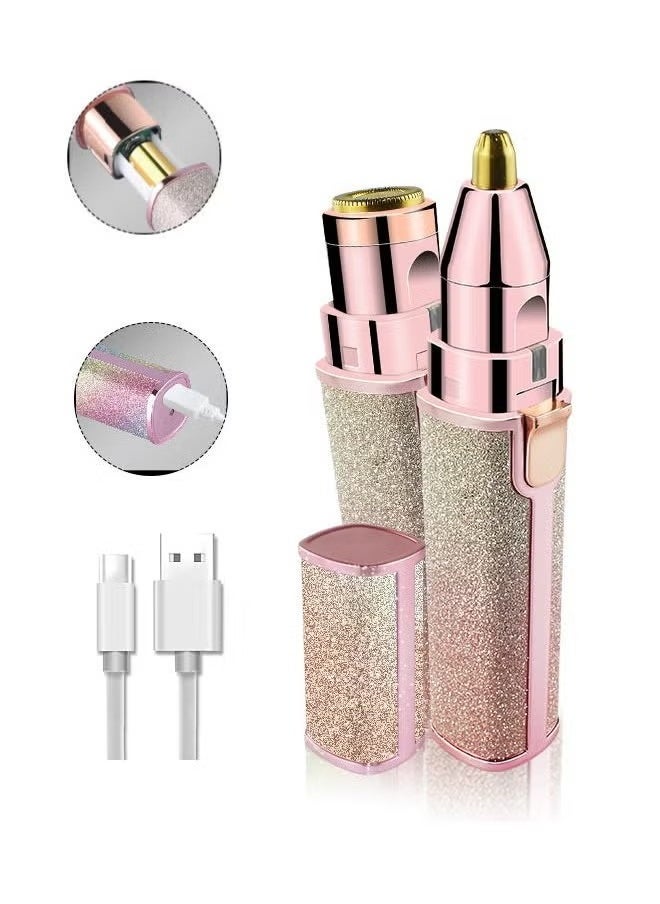 كيوومي مزيل شعر الحواجب USB قابلة لإعادة الشحن 2 في 1 أداة حلاقة الحواجب الحاجب الحاجب  - Image 1