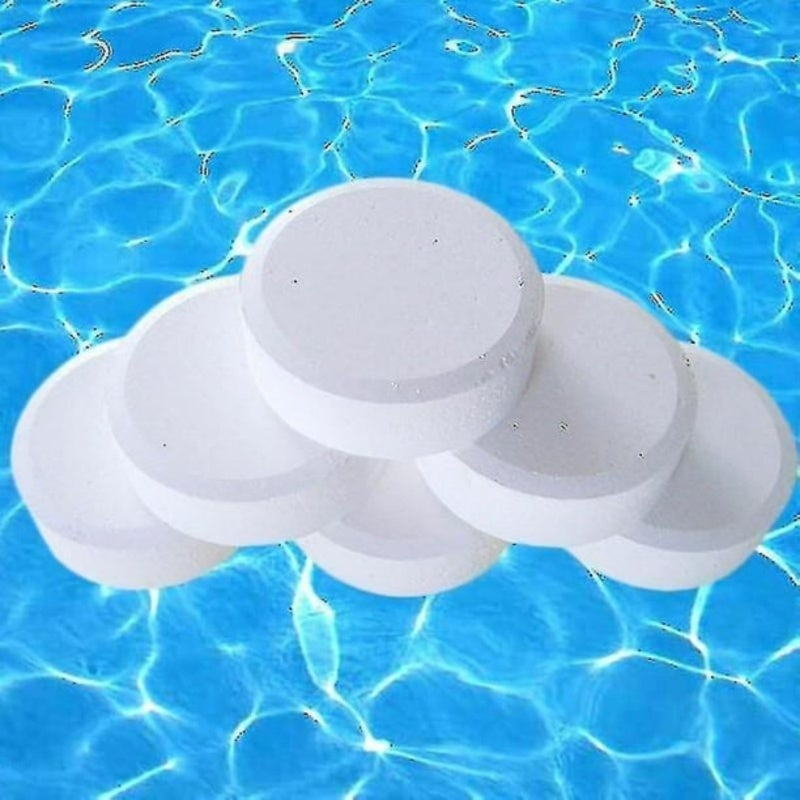 Chlorine Tablets White Cyanuric Acid Infused for Consistent Dosing - Stabilized Chlorine Resists UV Degradation for Pool Disinfection - Enhances Water Clarity for Swimming Pool Maintenance - Image 2
