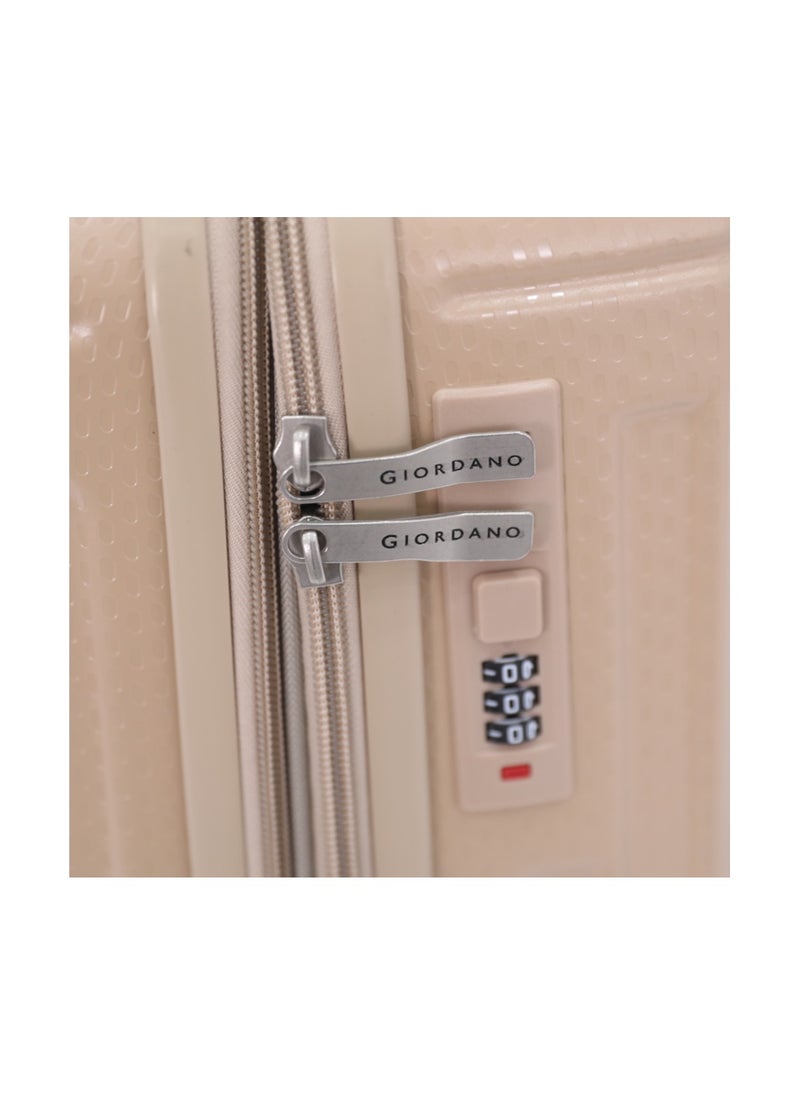 GIORDANO Hardshell Luggage Spinner Trolley Bag 3 Pieces Set,Khaki (S-20",M-24",L-28")  - Image 4