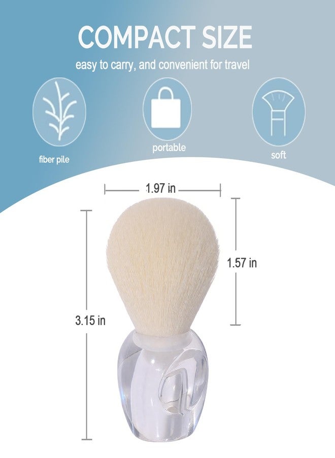 Lumcrissy 2Pcs Nail Dust Brush Set, Transparent Base with Hollow Cavity Design (Better Grip) - Soft Kabuki Cleaner Brush for Acrylic Nails, Manicure Dust Removal & Makeup - Image 4