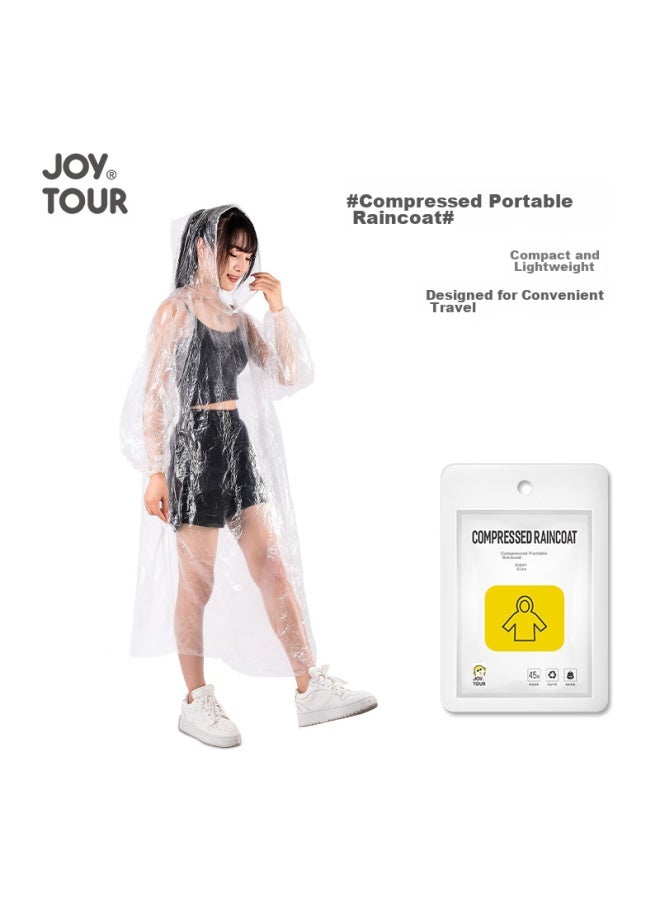 JOY TOUR Joytour Disposable Raincoat, Outdoor, For Children And Adults, Portable, Card-style, Mini, Compressed Pocket Raincoat, For Hiking And Mountaineering - Image 4