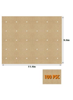 General 100 Pieces Of Disposable Double-Sided Silicone Oil Paper Parchment Paper For AirFryers 11.8x9.8 Inches 