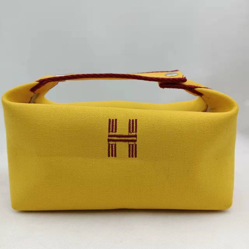 2022 Canvas Tote Bag Large Capacity Waterproof Makeup Yellow