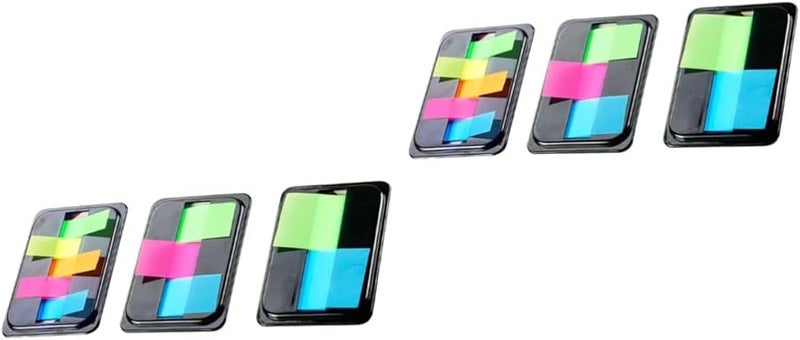 COHEALI ملصقات لاصقة نيون باستيل علامات مميزة للقراءة مجموعتان أعلام قراءة ملصقات مذكرات الحيوانات الأليفة - Image 2