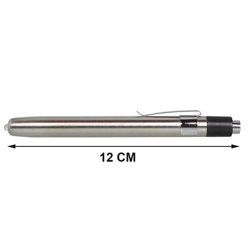 SJ SJ 5W 2 Pieces Mini Battery Operated Medical Penlight Waterproof LED Torch Lamp Flashlight Light Metal Black 117 B - Image 2