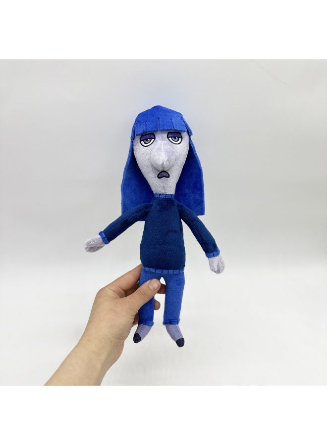 هالامودو من الداخل إلى الخارج أزرق -ملون الحزن Q -إصدار لعبة فاخرة -عنصر حلو وعميق للعطاء في عيد الميلاد، مثالي لتزيين غرفة النوم، غرفة المعيشة، ومناطق المكتب، واسترخاء المكتب الأساسي 30 سم - Image 2