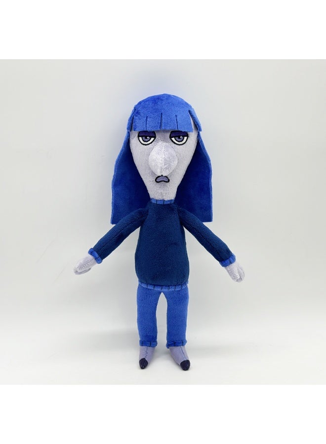 هالامودو من الداخل إلى الخارج أزرق -ملون الحزن Q -إصدار لعبة فاخرة -عنصر حلو وعميق للعطاء في عيد الميلاد، مثالي لتزيين غرفة النوم، غرفة المعيشة، ومناطق المكتب، واسترخاء المكتب الأساسي 30 سم - Image 1