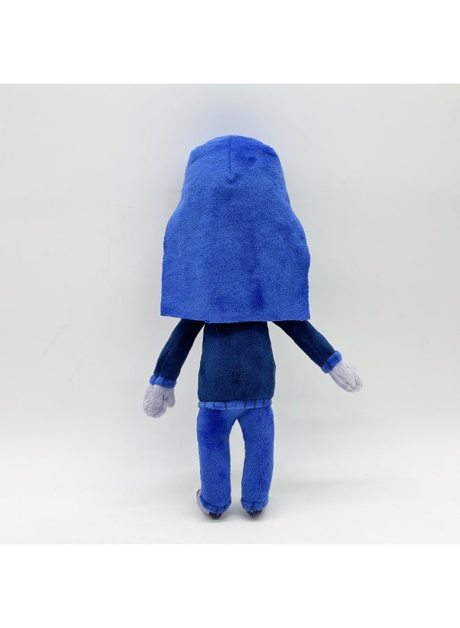 هالامودو من الداخل إلى الخارج أزرق -ملون الحزن Q -إصدار لعبة فاخرة -عنصر حلو وعميق للعطاء في عيد الميلاد، مثالي لتزيين غرفة النوم، غرفة المعيشة، ومناطق المكتب، واسترخاء المكتب الأساسي 30 سم - Image 4