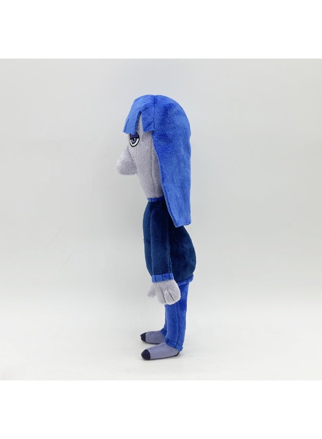 هالامودو من الداخل إلى الخارج أزرق -ملون الحزن Q -إصدار لعبة فاخرة -عنصر حلو وعميق للعطاء في عيد الميلاد، مثالي لتزيين غرفة النوم، غرفة المعيشة، ومناطق المكتب، واسترخاء المكتب الأساسي 30 سم - Image 3