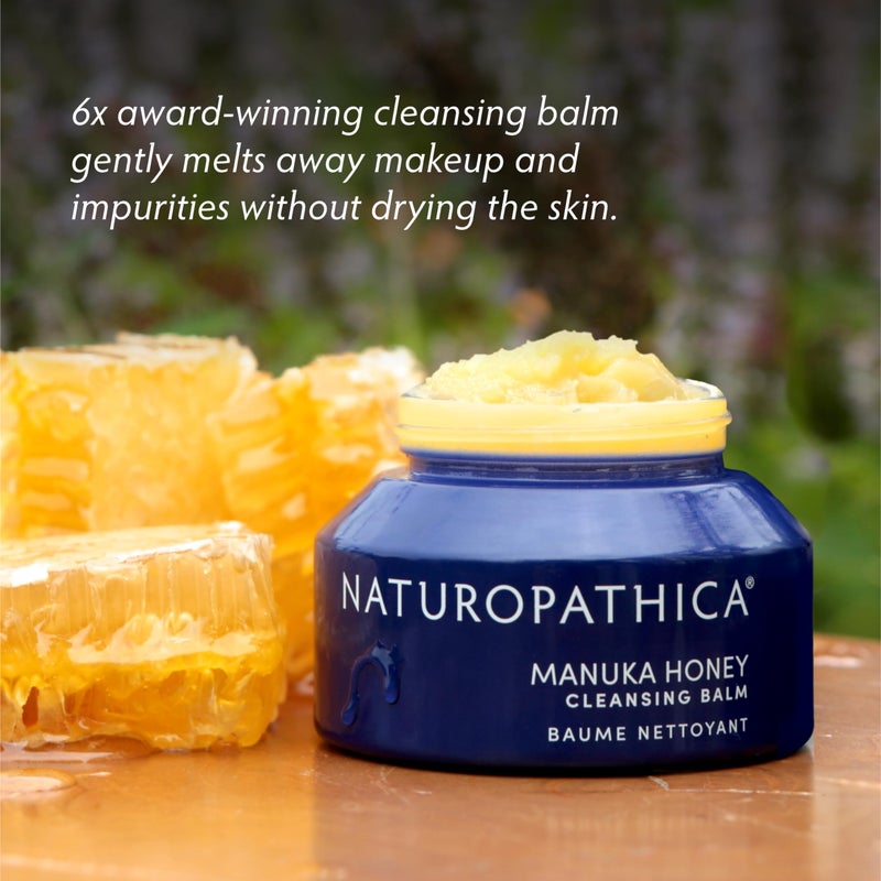 Naturopathica Manuka Honey Cleansing Balm, Manuka Honey Skin care, Makeup Removing Facial Cleanser, Gentle and Hydrating Face Wash, Cleansing Balm 2.8 fl oz - Image 2