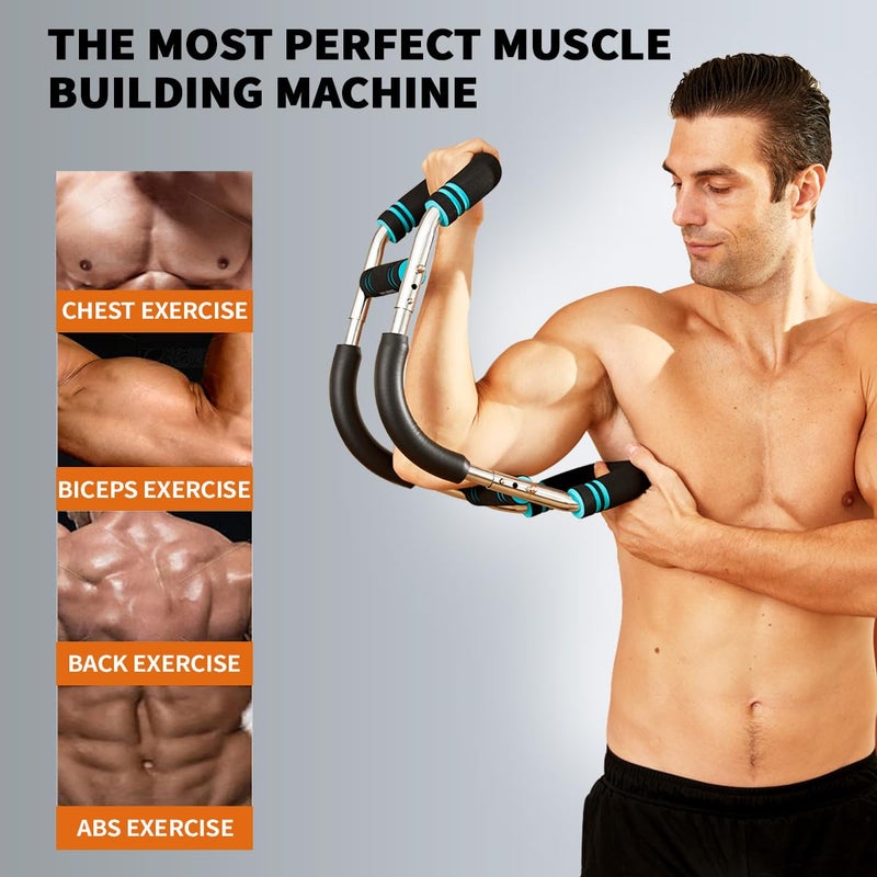 Hot Wave HOTWAVE Twister Arm Exerciser,Adjustable Spring Workout Bar, Forearm Triceps Chest Enhanced Exercise Strengthener,Portable Home Fitness Equipment - Image 3