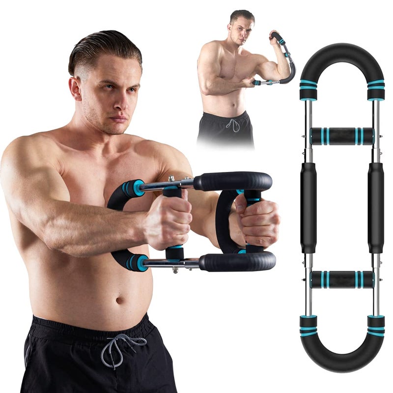 Hot Wave HOTWAVE Twister Arm Exerciser,Adjustable Spring Workout Bar, Forearm Triceps Chest Enhanced Exercise Strengthener,Portable Home Fitness Equipment - Image 1