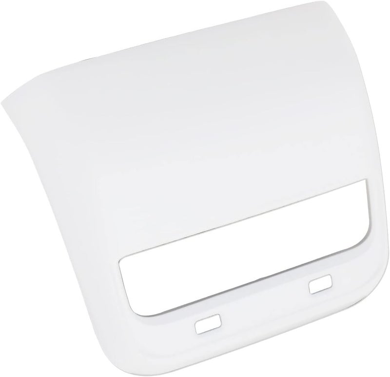LIMBQS Tesla Model 3 & Model Y Carbon Fiber AC Vent Cover Rear Center Console Vent Panel (Matte White) - Image 2