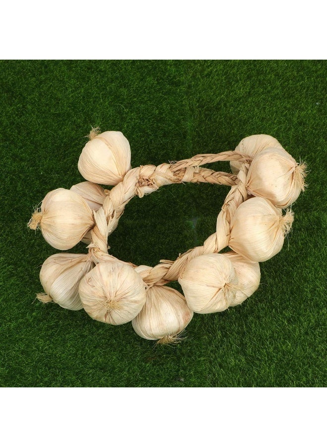 SpzcdZa SpeedDa 2 Pack Kitchen Garden Indoor Decor Artificial Garlic Strings for Home Office Decor - Image 2