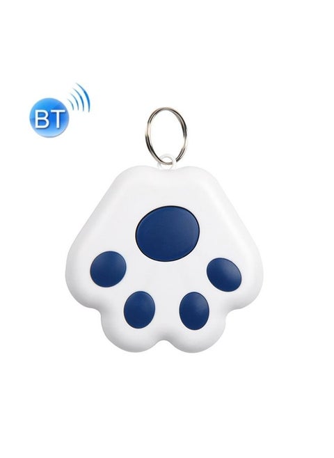 2 PCS HYC-09 Dog Paw Bluetooth Anti-Lost Device Pet Tracking Locator Keychain Smart Search Two-Way Alarm(Dark Blue)