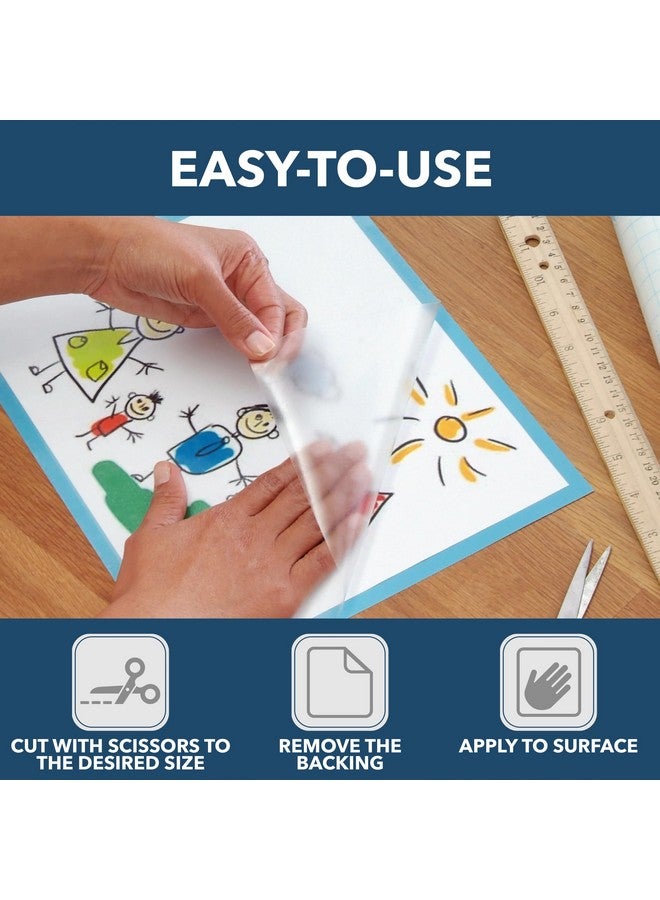 Con-Tact Brand Creative Clear Covering, Versatile and Self-Adhesive Shelf Liner, Ideal Privacy Film, Protective Clear Vinyl, 18'' x 16', Matte - Image 2