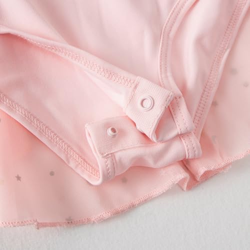 Tutu.kk Tutu. kk Girls Ballet Leotards with Sparkly Glitter Skirts Toddler Ballerina Outfit Crisscross Back Dance Dress Pink 18-24 Months - Image 2