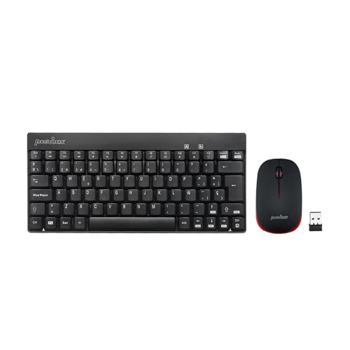 Perixx PERIDUO-712B ES Wireless Keyboard and Mouse Combo - Black - Español QWERTY - Image 1