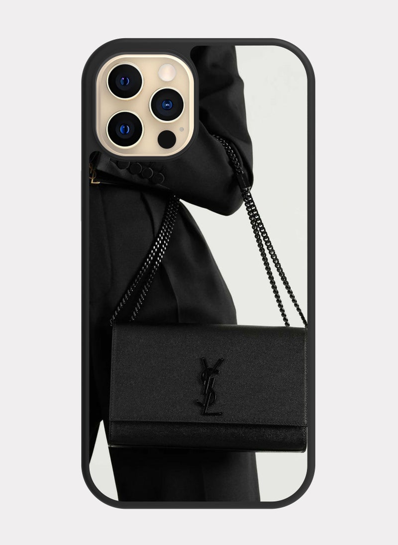 بكسلات كفر ايفون 12 برو شنطة إيف سان لوران - Image 1