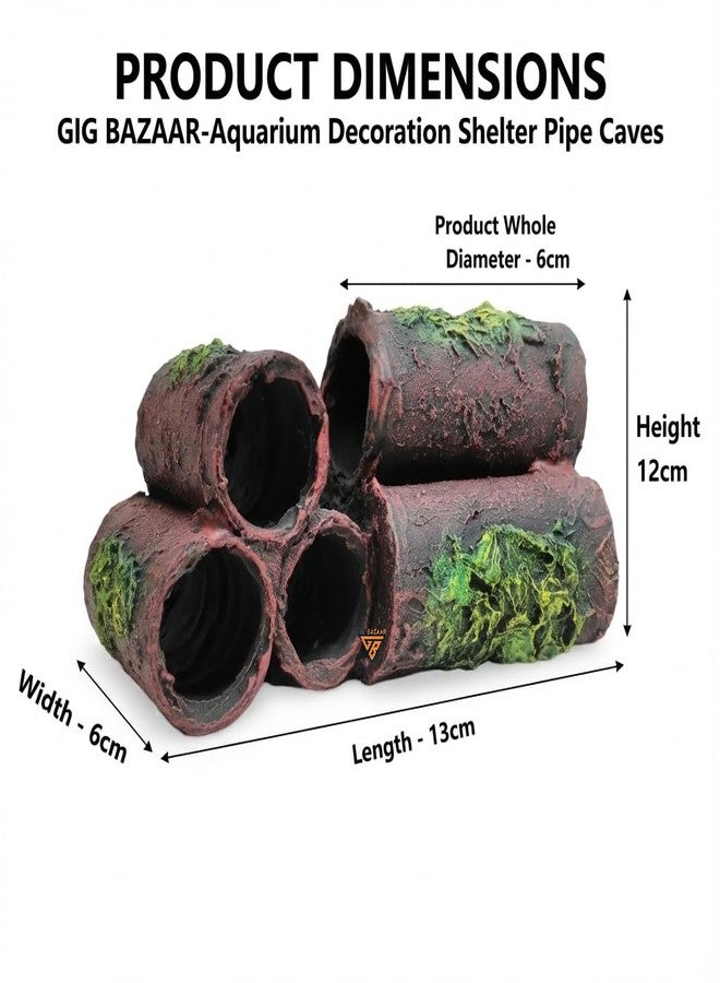GIG BAZAAR-Artificial Aquarium Shelter Pipe Caves Decoration Ornaments - Create a Cozy Hideaway for Your Aquatic Pets Aquarium Shelter Pipe Caves Decoration Ornaments-Create a Cozy Hideaway - Image 3