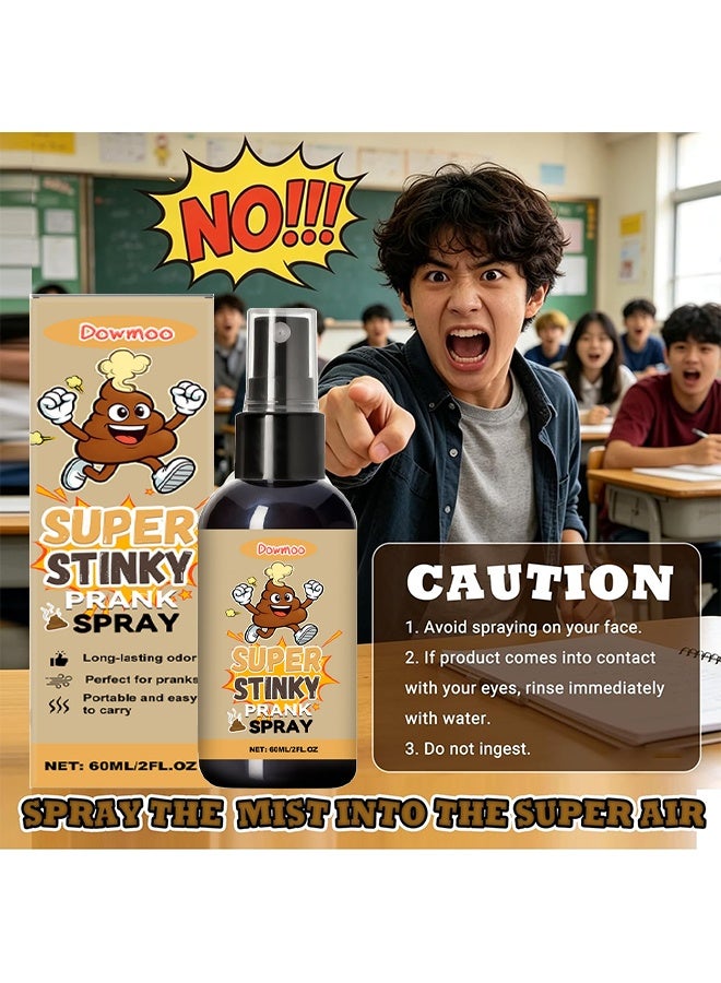 Dowmoo Super Stinky Prank Spray, Stinky Spray, Tricky Stinky Fart Spray, Prank Stuff & Joke Toys, Wet Potent Stink Spray, Rich Quality Durable Sturdy Long Lasting Smell Funny Fart Stinky Spray Joke Toy Have Fun Gift For Boys And Girls, 60ml - Image 3