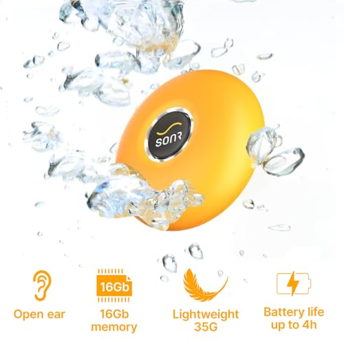 SONR Music 2in1 Bundle Sunny Yellow OpenEar Underwater Music Player for Swimmers with Matching Storage Case - Image 3