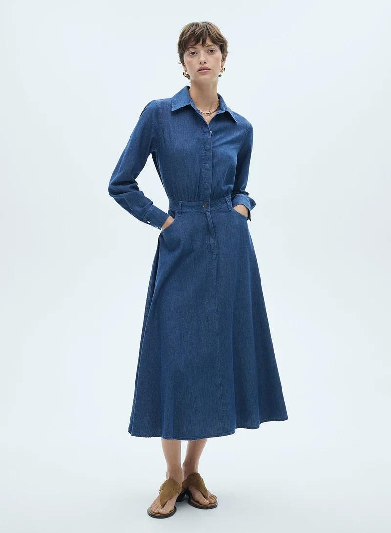 مانجو Denim Midi Dress