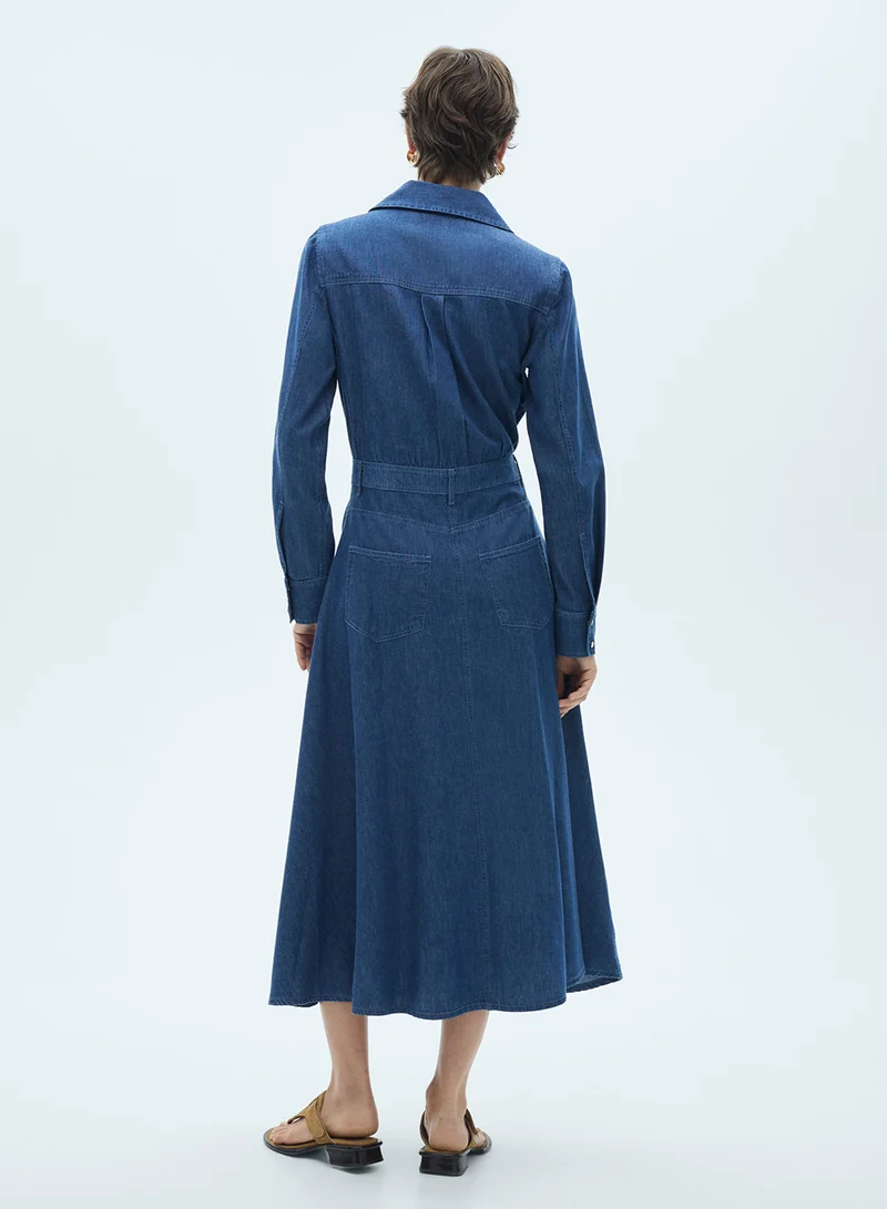 مانجو Denim Midi Dress