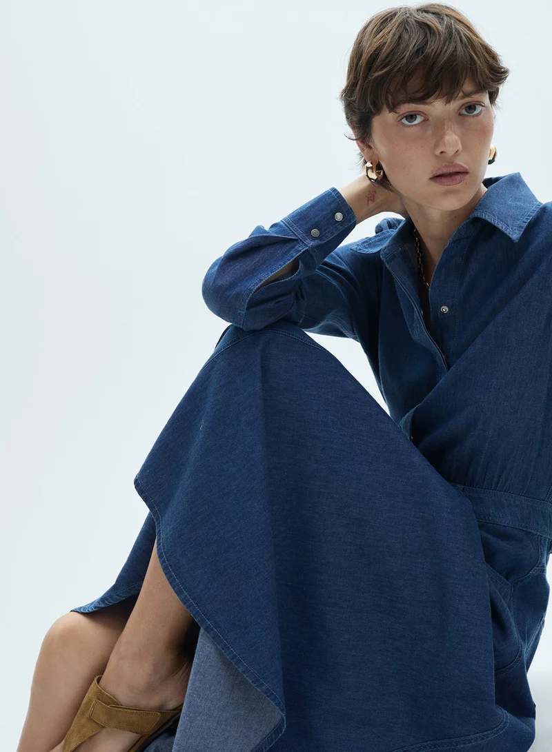 مانجو Denim Midi Dress