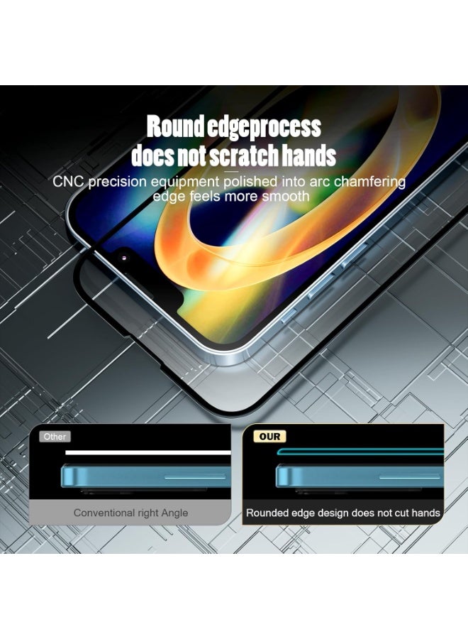 BORTONY Honor 400 Lite Tempered Glass 9H Hardness Easy Installation Anti-Fingerprint Protection 400 lite Bubble Free Full HD Clear Tempered Glass For Honor 400 Lite 6.7-inch - Image 5