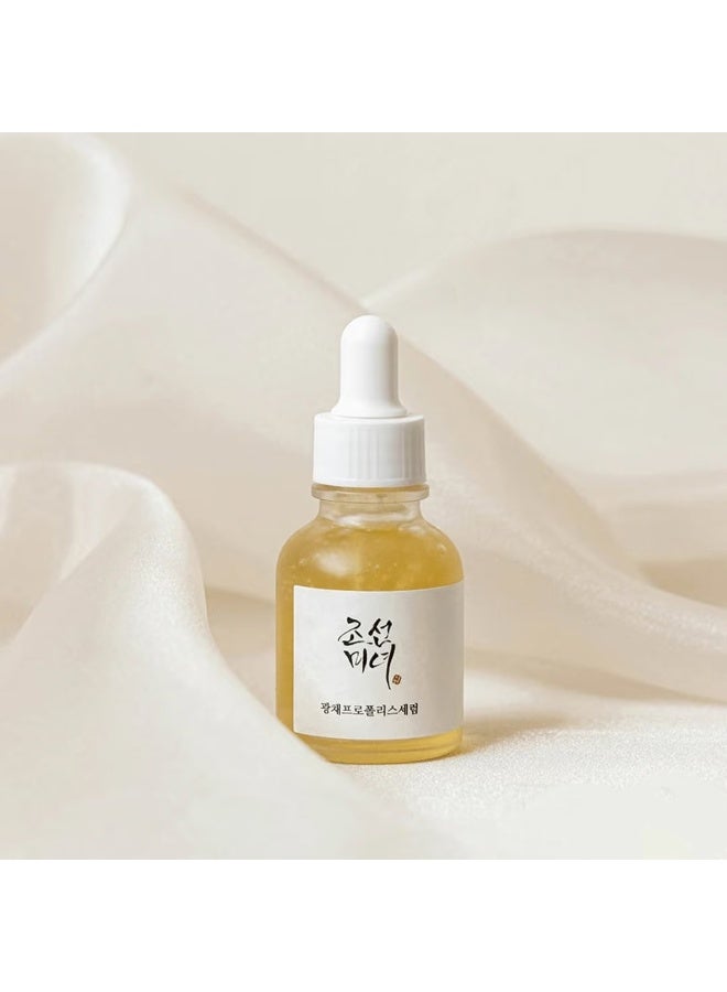 Korean Glow Serum, Propolis Niacinamide Facial Moisturizer Soothing Hydrating for Uneven Skin Tone 30ml