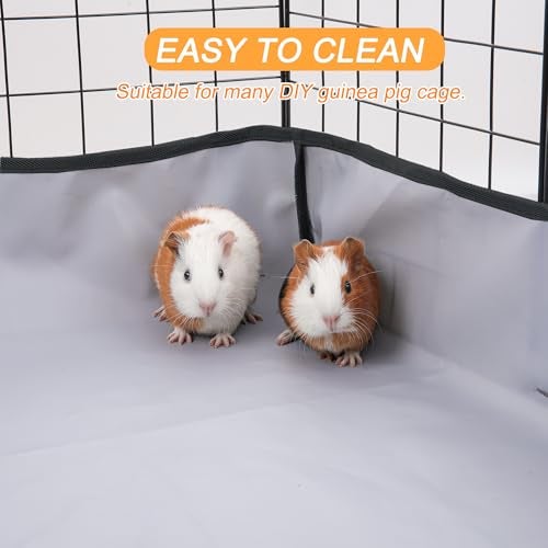 DZWLKJ Guinea Pig Cage Liner Tarp Bottom Waterproof and Washable Base Also for Rabbits, Bunny, Chinchesillas, Hedgehog, Ferrets and Other Small Animals(24x48 inches) - Image 5