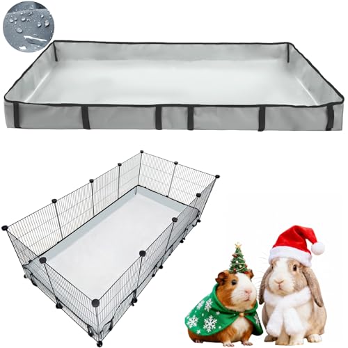 DZWLKJ Guinea Pig Cage Liner Tarp Bottom Waterproof and Washable Base Also for Rabbits, Bunny, Chinchesillas, Hedgehog, Ferrets and Other Small Animals(24x48 inches) - Image 1