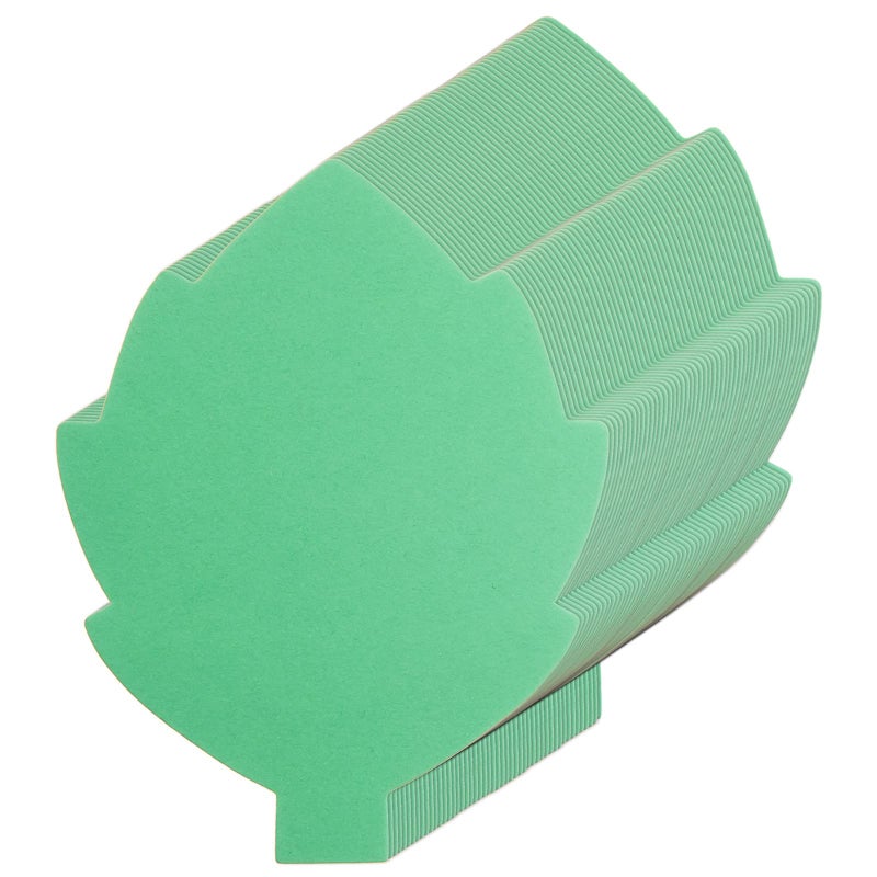 72Pcs Leaf Cutouts Paper Green Leaves Die Cuts Leaves Shape CutOuts Fall Leaf Cutouts for Craft Classroom Bulletin Boards Decoration Leaf Paper Piecing Thanksgiving Party Decoration