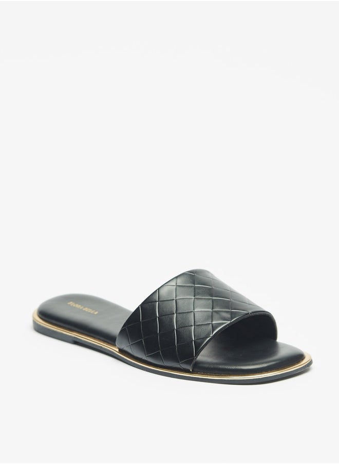 Flora Bella By Shoexpress - Women Textured Slip-On Sandals - Image 1