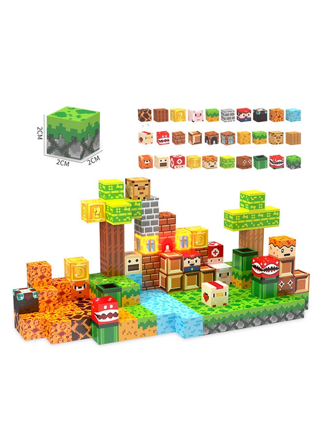 137PCS Magnetic Blocks,Magnetic Building Blocks,Magnetic Tiles Build Toys Set for Kids,STEM Montessori Sensory Toddler Stacking Game Toys, Birthday Gifts for Boys  Girls Ages 3+ - Image 1