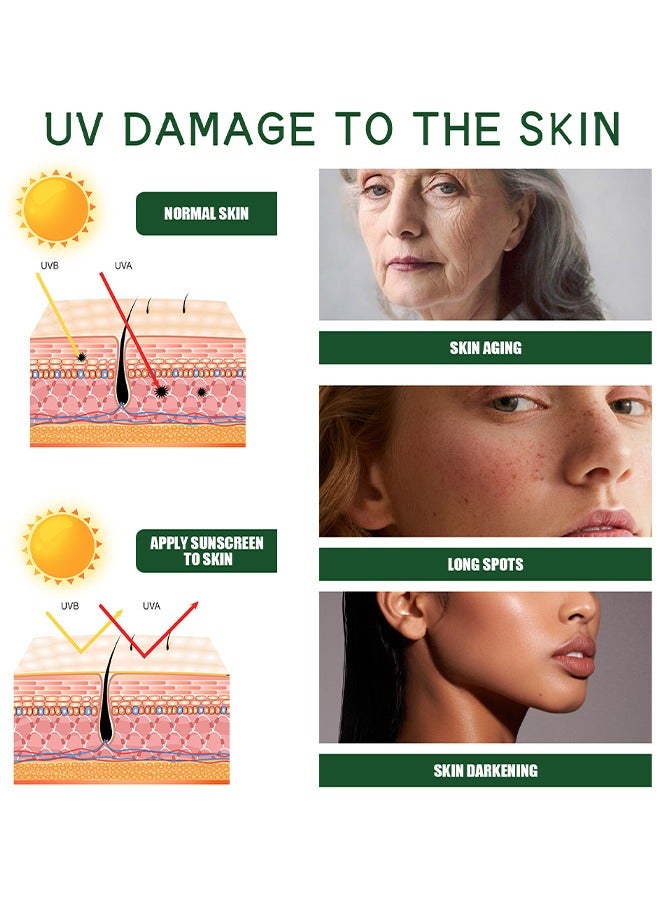 أوهو Aloe Soothing Sun Cream - SPF 50+ PA +++ ، له قوام خفيف للغاية وغير دهني ، واقي شمسي فائق لجميع أنواع البشرة ، مناسب تحت المكياج مع لمسة نهائية جافة غير لامعة تدوم طويلا وتأثير مضاد للمعان - Image 4