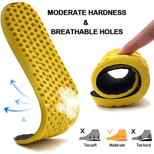 Ailaka Elastic Shock Absorbing Height Increasing Sports Shoe Insoles, Soft Breathable Honeycomb Orthotic Replacement Inserts for Men & Women - Image 3