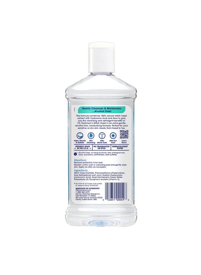 T.N. Dickinson's Witch Hazel Alcohol-Free Moisturizing Astringent, Made with 100% Natural Witch Hazel 16 oz - Image 2