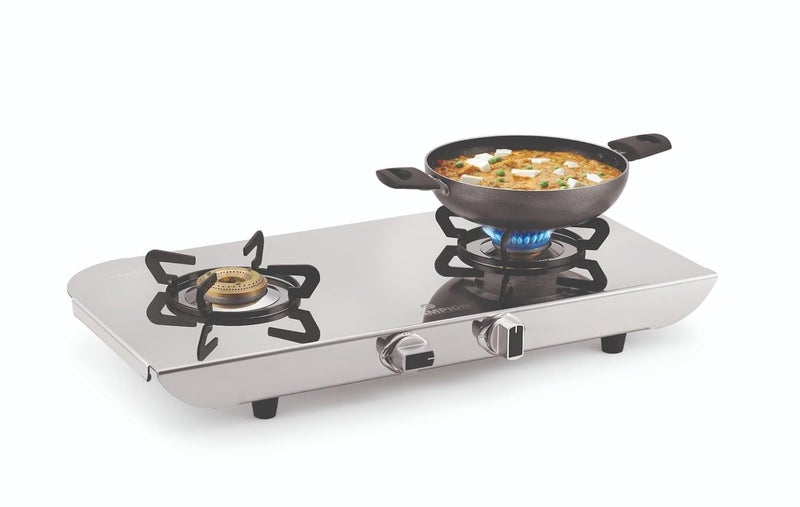 Champion Champion Aluminium Kadai with Glass Lid Induction Base NonStick PFOA Free Sturdy Handles Metal Spoon Friendly 15 Litre  - Image 4