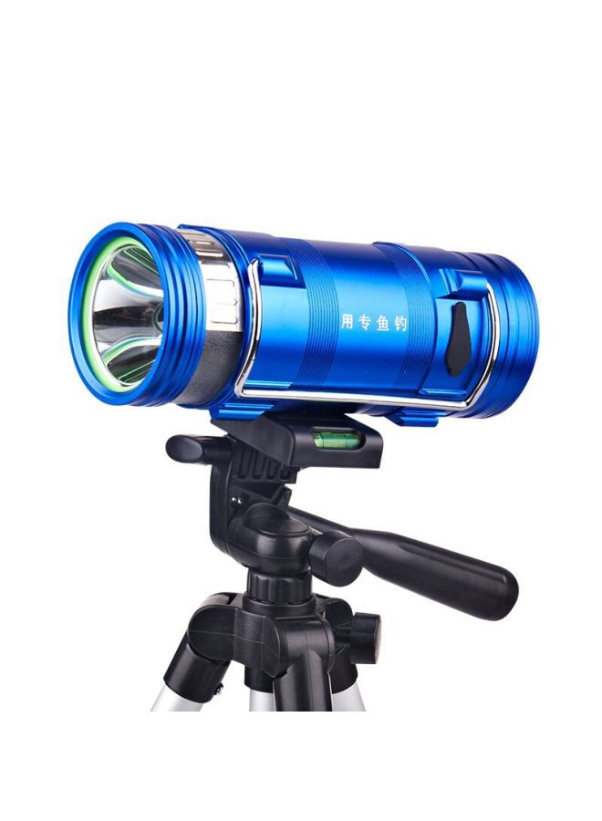 Authentic F4 Blue White Fishing Light Night Fishing Light 10W Dual Light Source Charging Long-range Strong Light Lamp Endurance 18 Hours-Color:Lamp + Charger  - Image 5
