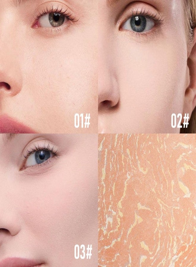 PHOFAY PHFOAY Baking Setting Powder Compact - 0.43 oz, Subtle Shimmer Finish, Baked Formula for Lightweight Glow, Fine Non-Cakey Texture, Suitable for All Skin Types, Daily Makeup & Setting (03#, 0.43 oz) - Image 4