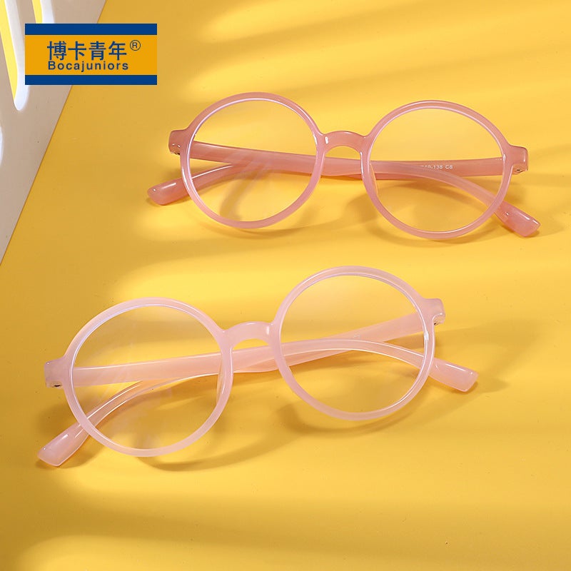 2025 New Style Flat Glasses for Boys and Girls, Kidsren's Nylon Material Transparent Myopia Glasses Ddp18239A - Image 2