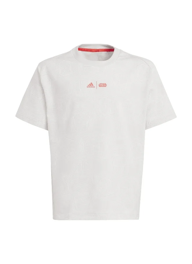 اديداس adidas J Sw Zne T Grey Training T-Shirts 7-8Y