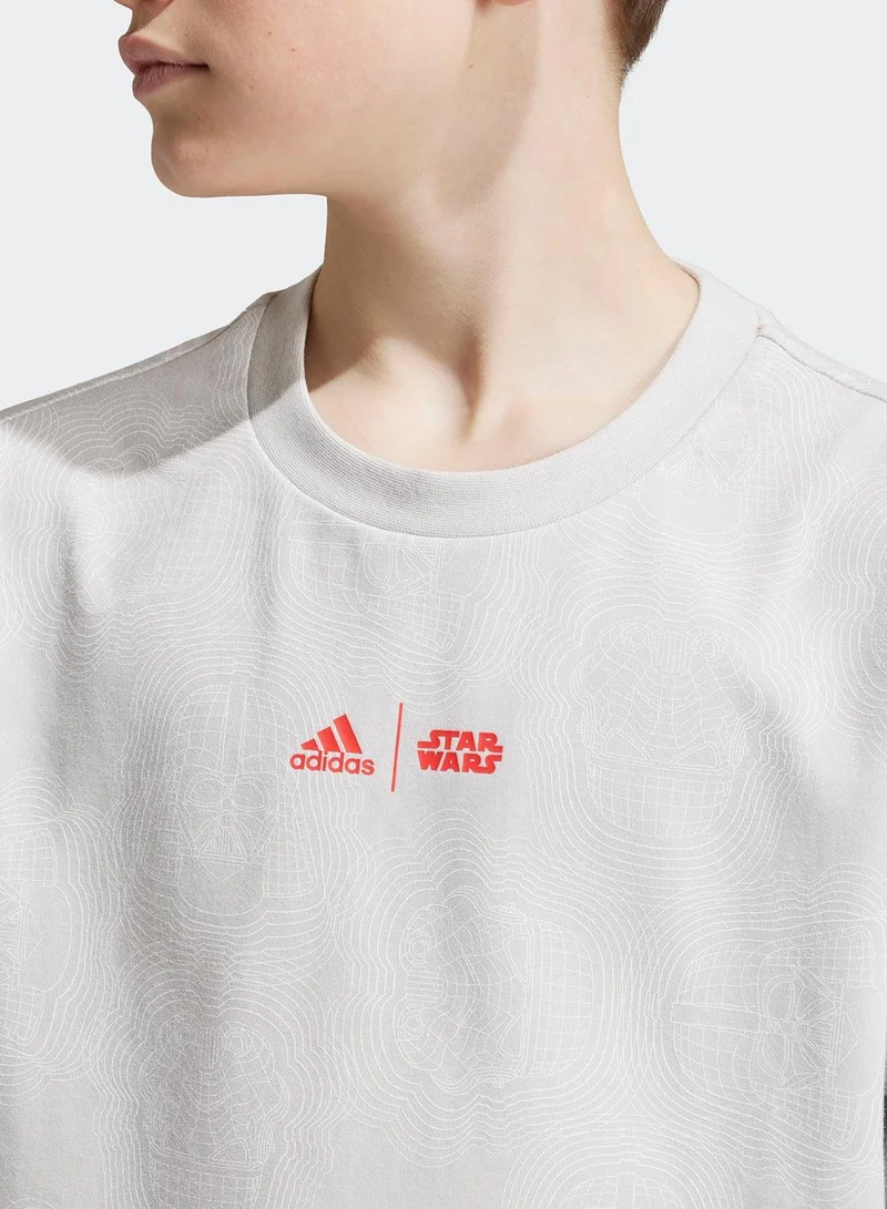 Adidas J Sw Zne T Grey Training T-Shirts 7-8Y