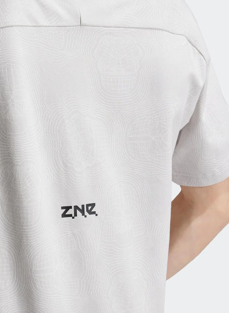 Adidas J Sw Zne T Grey Training T-Shirts 7-8Y